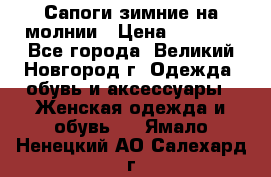 Сапоги зимние на молнии › Цена ­ 5 900 - Все города, Великий Новгород г. Одежда, обувь и аксессуары » Женская одежда и обувь   . Ямало-Ненецкий АО,Салехард г.